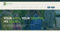 Desktop Screenshot of emmanuelbiblecollege.ca